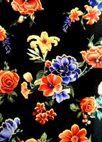Copy of DIY Bra Kit. Cashmerette. Willowdale Bra Making Kit. Black Floral Foil Scuba, View A