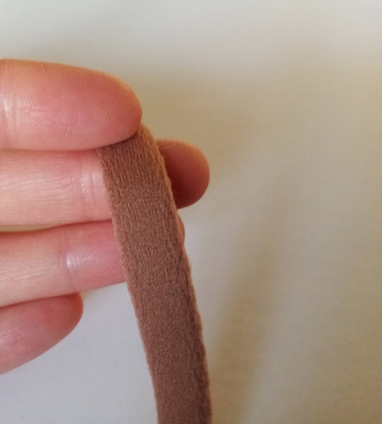 Bra/ Lingerie Wire Casing / Channeling. Brown Shade.   10mm | 3/8 inch Wide