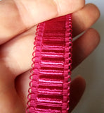 Copy of Bra Strap Elastic. Satin Ribbed Burgundy Strap Elastic. 20mm  3/4 Inch Wide