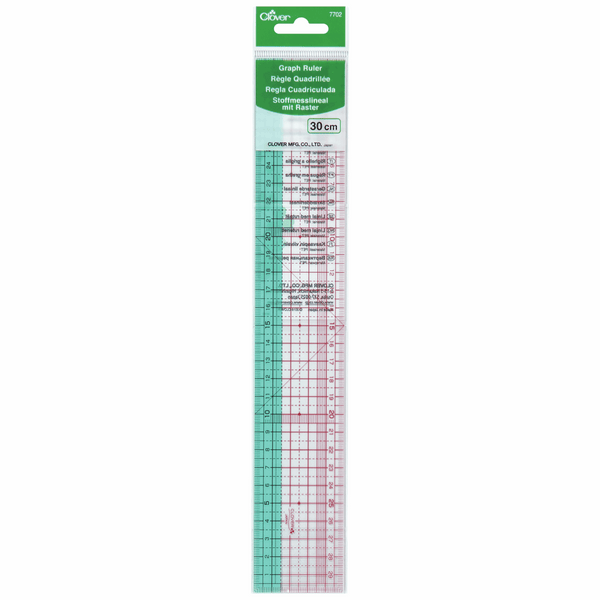 Clover. Flexible Curved Ruler Plastic. Multi-Coloured One Size. 30cm