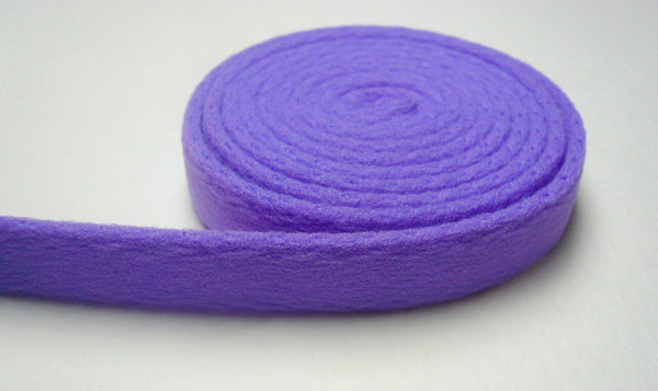 Bra/ Lingerie Wire Casing / Channeling. Purple Colour .  10mm Wide. Plush Back