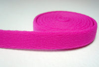 Bra/ Lingerie Wire Casing / Channeling. Fuschia Bright Pink Colour.  10mm Plush Back