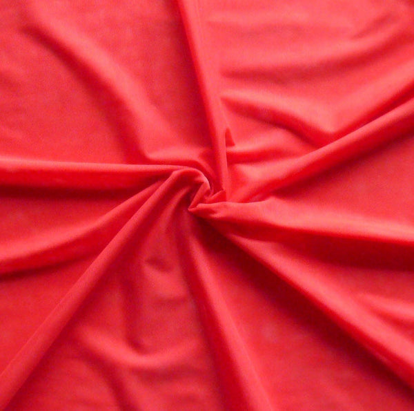 Stretch Mesh Fabric - Lingerie/Costume Making. 150cm Wide. Scarlet Red