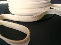 Bra/ Knicker Making Band Elastic. Rope Trim.  Plush Back. 10mm Wide. Beige/ Sand Colour