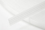 Polyester boning. 12mm wide. White | Black | Clear