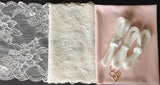 DIY Bra Kit. Pink and Ivory Lace Barrett Bralette. Knickers Kit Sold Separate