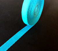 Bra/ Lingerie Wire Casing / Channeling.  10mm |3/8 inch. Turquoise. Plush Back