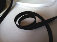 Cotton Twill Tape White and Black. 6mm Wide.