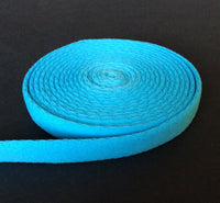 Bra/ Lingerie Wire Casing / Channeling.  10mm |3/8 inch. Turquoise. Plush Back