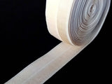 Foldover elastic. Ivory Colour . 15mm Wide. Sewing Crafts, Plain Matte