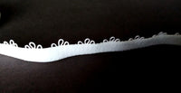 Bra and Knicker Making Elastic. White Colour. 8mm - 10mm | 3/8 inch Wide