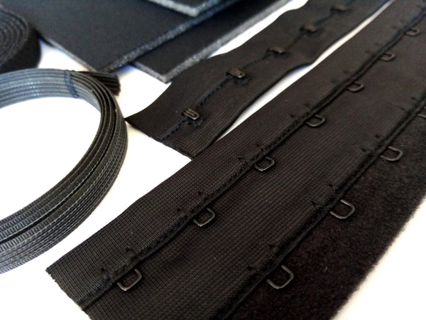 DIY Orange Esplanade Strapless Bra Kit.  Inc Fabric and Notions. Sizes 30A - 40DD