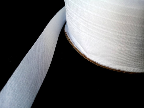 Cotton Tape. White Colour 14mm Wide.