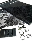 DIY Generic Knicker Making Kit. Stretch Mesh and Galloon Lace.