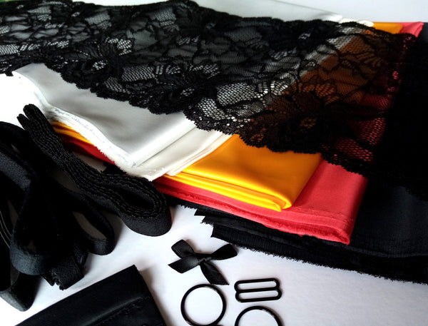 DIY Orange Esplanade Strapless Bra Kit. Inc Fabric and Notions. Sizes –  Stitch Habit