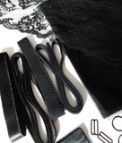 DIY Bra Making Kit and / or Knickers Kit (Sold Separate)  Black Lace and Tulle. Inc Fabrics and Notions.