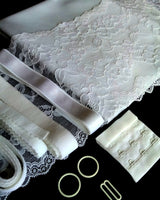 DIY Bra Kit and / or Knicker Kit (Sold Separately) . White Scuba. Inc Fabric and Notions
