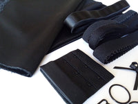 DIY Bra Kit. Duoplex Fabric. Inc Fabric and Notions. Black Colour. Lace Optional Extra