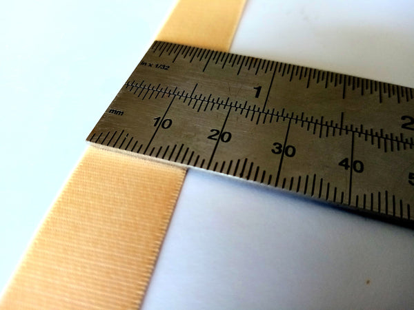 Bra Strap Elastic. Satin Semi Sheen. Beige Colour Strap Elastic. 15mm –  Stitch Habit