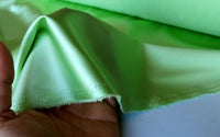 Stretch Satin for Bra/Lingerie Making. Pale Green Colour. Sewing Craft