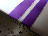 Bra Making/ Strap Elastic. Satin Semi Sheen. 13mm & 19mm Wide. Lilac Colour